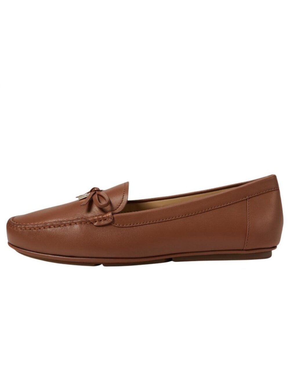 NWT Michael Michael Kors Juliette Leather Moccasins Loafers Luggage Brown 6.5M - Picture 4 of 16